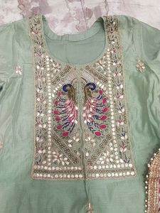 New Party Wear Kurta With Heavy Dupatta