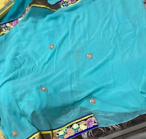 Georgette Saree No Exchange Return Accepted