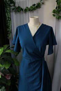 Blue Wrap Dress
