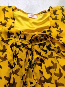 Yellow Printed Top