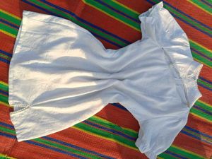 Elegant White Pearl Embellished dress