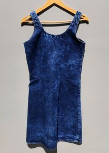 Women Blue Denim Dress | Chest 32-34 | Length 35