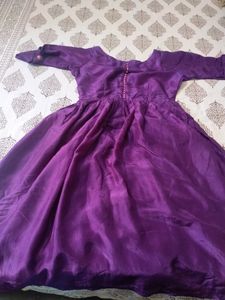 Levander Colour Anarkali Dress