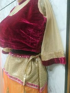 Crop Top With Skirt