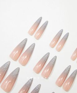 Sand Dunes Glaze Long Press On Nails
