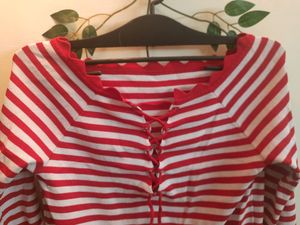 Red Stripped Top ❤️#Studio