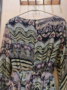 5 layer multi colour frill gown