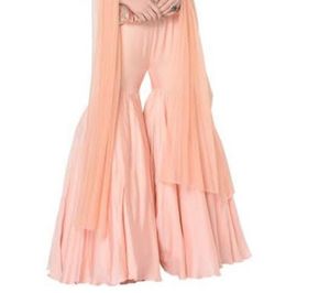 Yellow Embellished Blouse And Sharara Pants