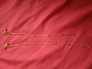 Gold Tone Payal( Impon)