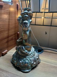 Antique French Bronze Cherub Ornate