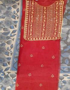 💥🎀Red Kurti Set🎀💥