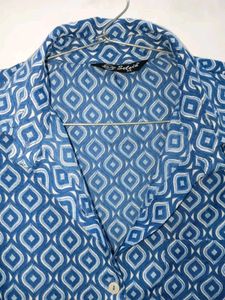 Blue Pattern Shirt