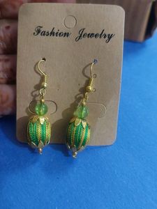 Elegant Multicolor Silk Thread Bead Earrings