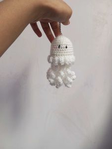 Crochet Jelly Fish Keychain