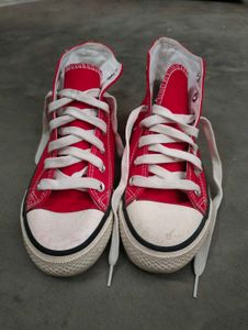 Red High Top Sneakers