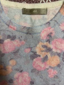 Warm Full Sleeve Floral Top Sweater