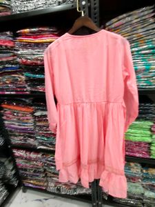 Pink Fit &amp; Flare Dress