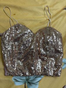 Sparkly Rose Gold Sequin Cami