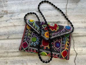 Embroidered Ethnic Design Sling Bag
