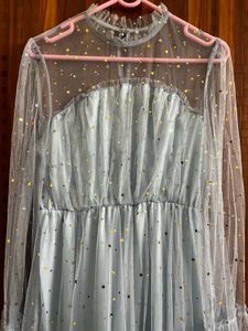 Star Sequin Mesh Dress