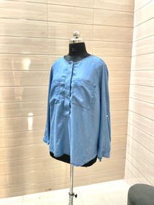 H&amp;M Denim Shirt Tunic Top