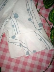 Patterned Twist-Front Crop Top