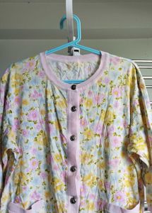 Vintage Floral Button-Down Cardigan