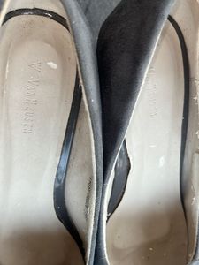 Grey Tassel Loafer Heels