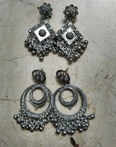 Combo Silver Earrings 😍