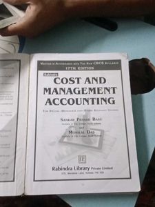Cost &amp; Management Accounting Book
