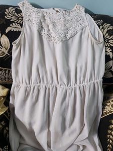 Elegant White Lace Dress