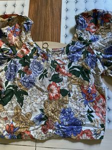 Floral Print Top &amp; Lower Set