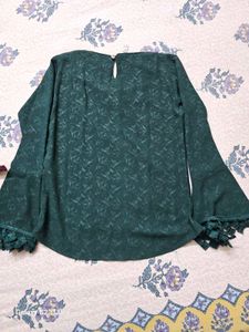 Dark Green Color Top