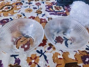 Heavy Quality 2 Bowls And 1 Glass.