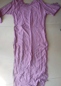 Embroidered Lavender Kurta