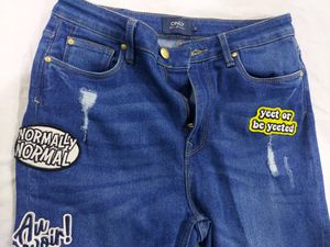 ONLY women Patch Print Jeans