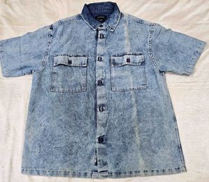 Denim Short Sleeve Shirt