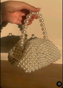 Elegant Pearl Beaded Purse
