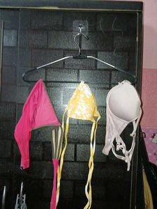 3 Colorful Bra Set
