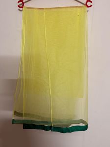 🆕 Yellow &amp; Green Embroidered Anarkali