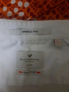 Black Berry White Shirt