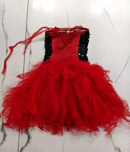 Sparkly Red &amp; Black Party Dress