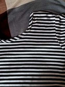 Black And White Crop Top