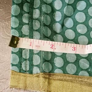 🛍️ Teal Green Colour Saree With Blouse ⭐⭐⭐⭐⭐