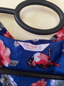 Vintage Floral Print Robe