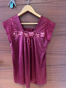 4 Piece Satin Nightwear