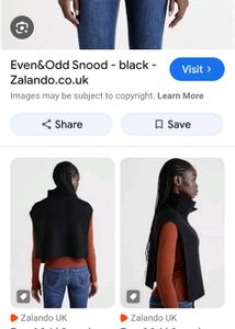 Gray Knit Turtleneck Vest