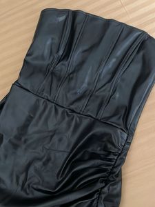 Black Strapless Mini Dress