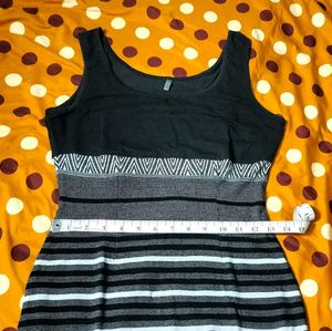 PATTERNED CASUAL DRESS 🖤