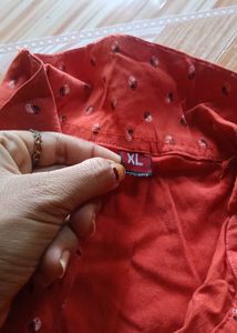 Cute Coral Print Shirt